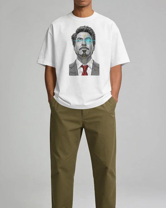 Iron Man Superhero Graphic Print T-Shirt